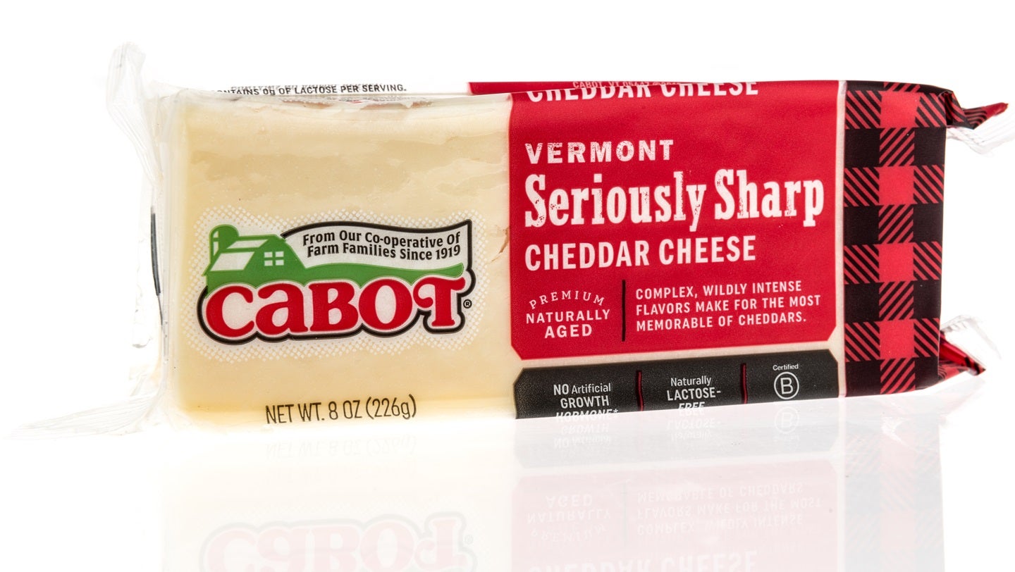 Cabot to shift to 30% PCR packaging for 8oz cheese bars