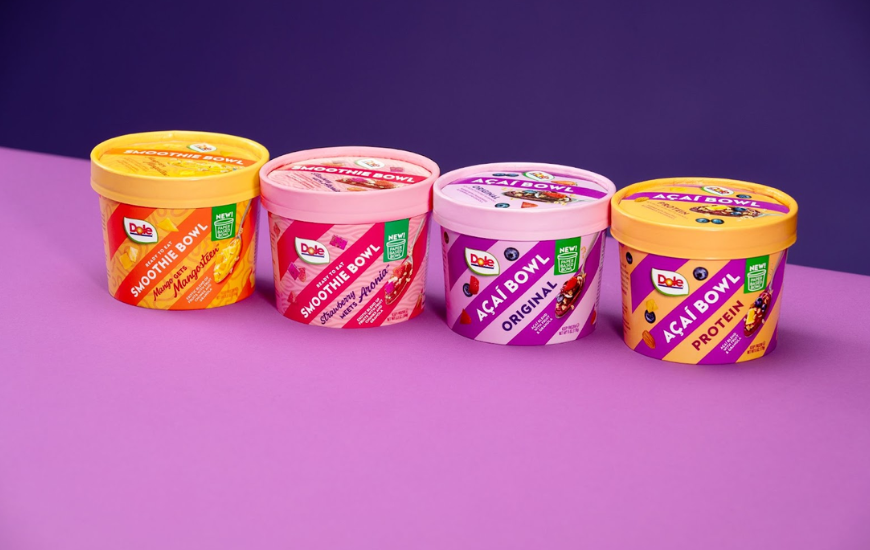 Dole® Unveils Sustainable Packaging for its Smoothie Bowls