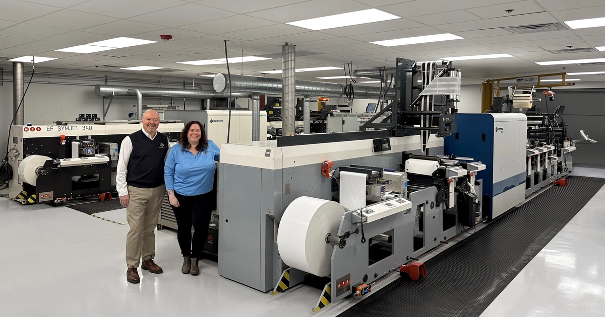 Amherst Label Adds its 3rd Domino Press