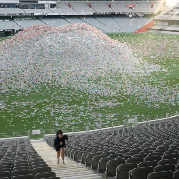 Greenpeace kicks off Plastic Free July 2024 with plastic bottle stunt in NZ