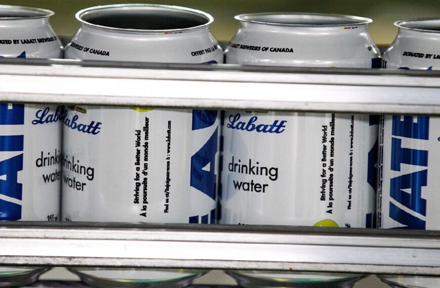Labatt’s Halifax brewery supports water can production  