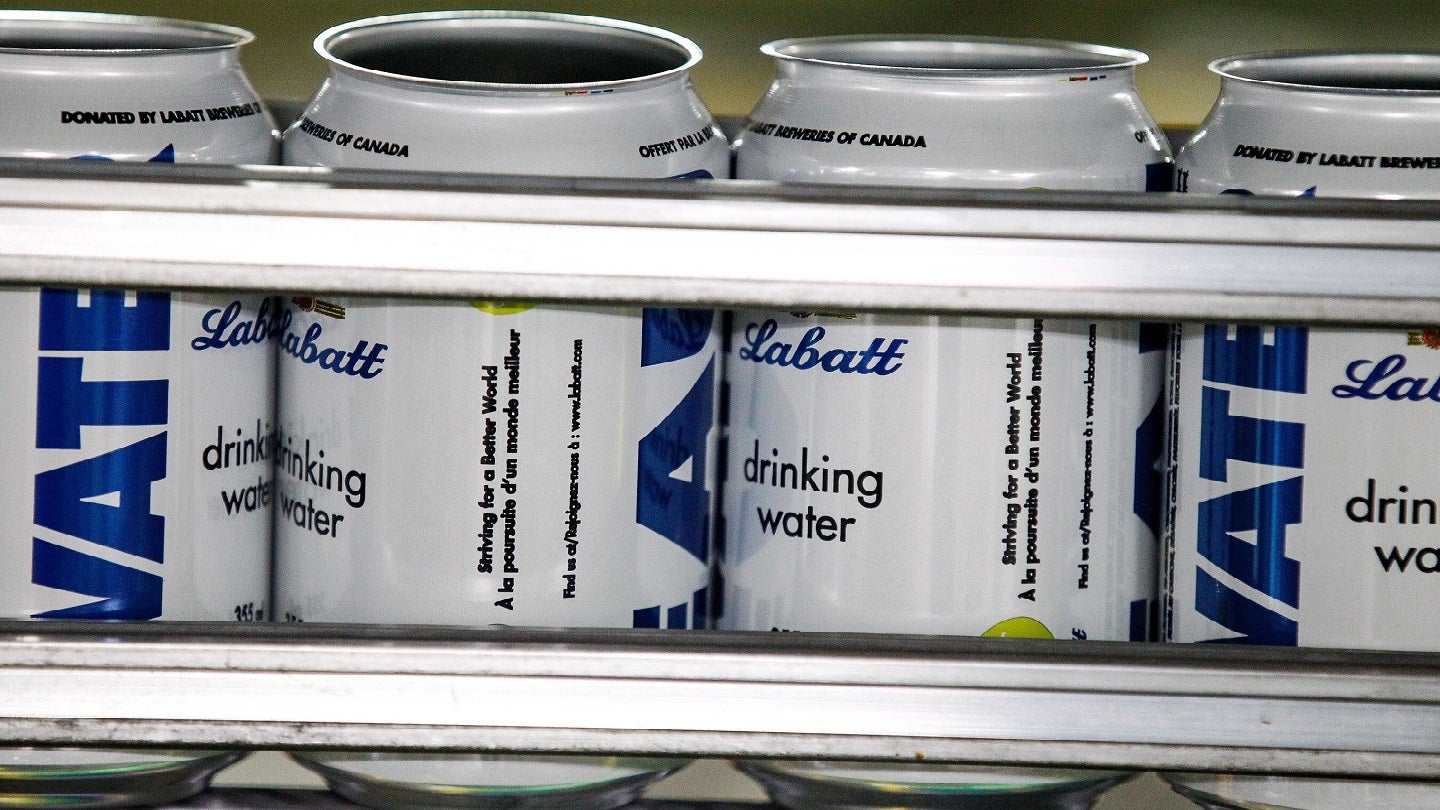 Labatt’s Halifax brewery supports water can production