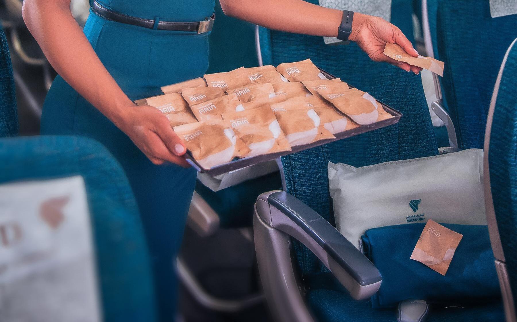 Oman Air introduces eco-friendly packaging for economy-class earphones