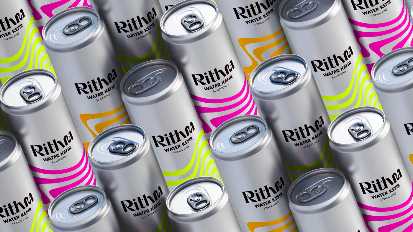 Get in the Rithm: Tidy Studio Creates Energetic Branding for Water Kefir