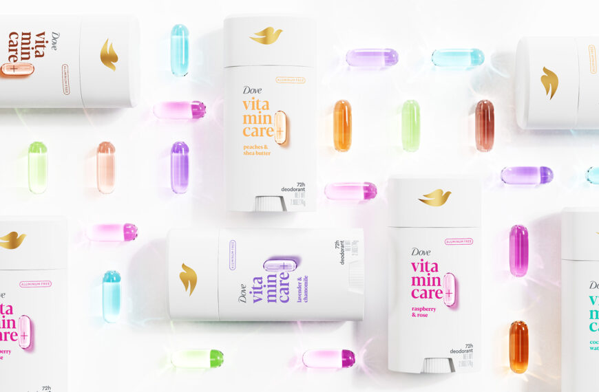 Dove’s Vitamin Care+ Gets Minimal, Colorful Packaging Courtesy of JDO