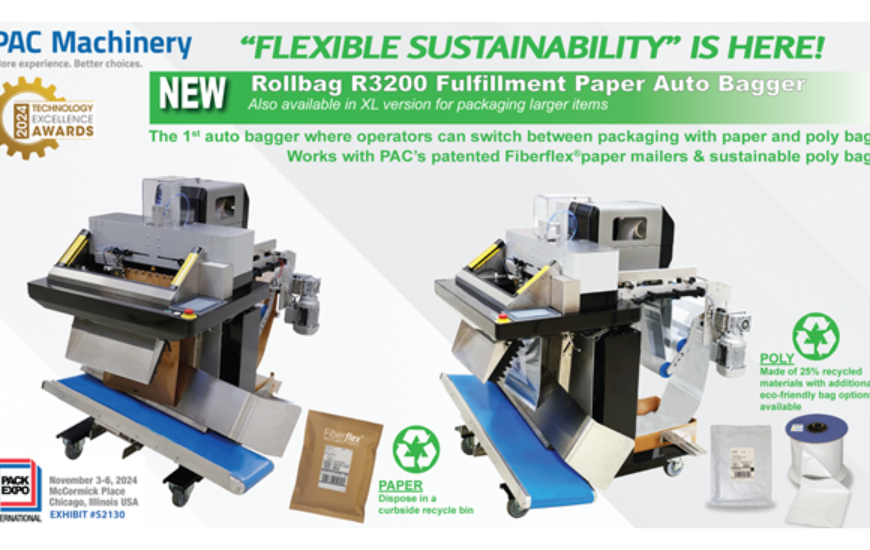 PAC Machinery Launches the Rollbag® R3200 Fulfillment Paper Automatic Bagger