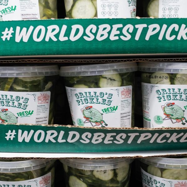 Berry creates spill-proof easy-open pickle jars for Grillo’s 