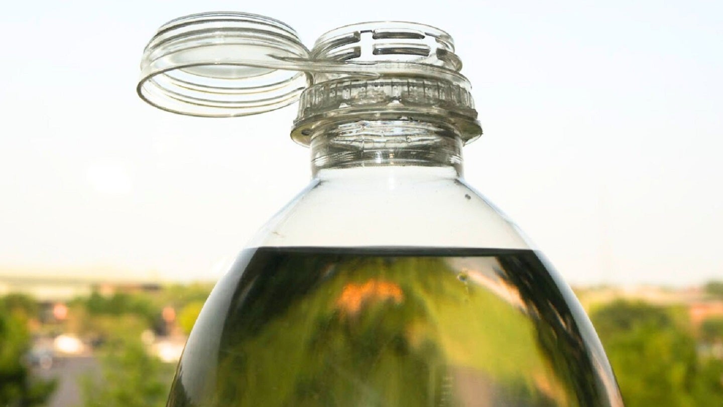 Origin Materials introduces new tethered PET beverage cap 