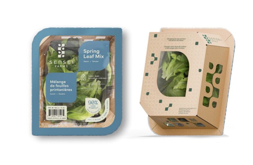 Sensei Farms introduces new packaging for leafy greens and salad mixes line