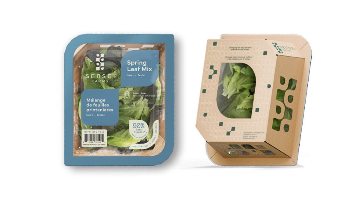 Sensei Farms introduces new packaging for leafy greens and salad mixes line
