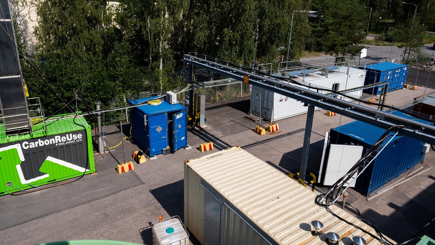 New pilot plant in Finland converts captured CO₂ into plastics 