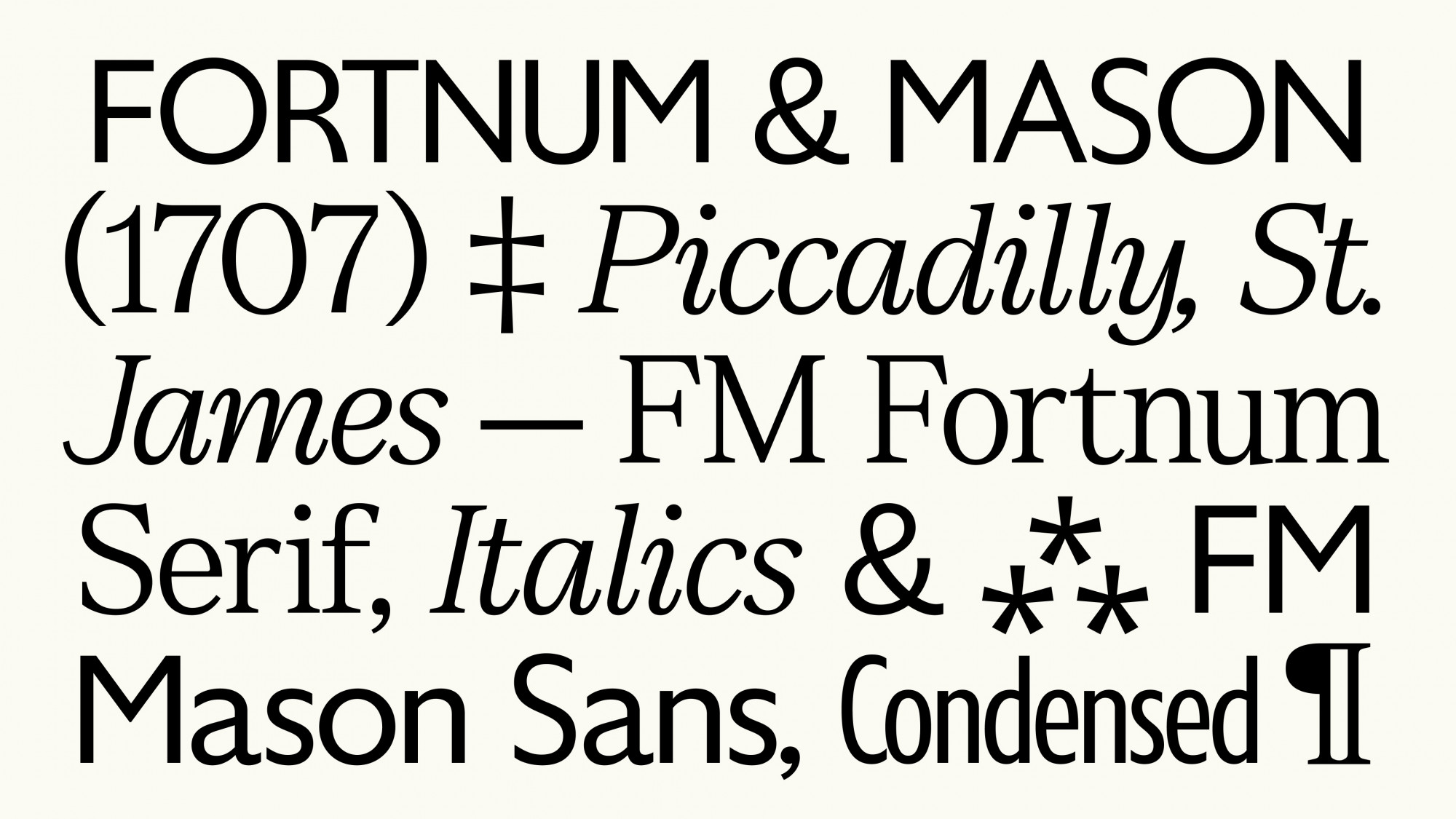 300-Year-Old English Legend Fortnum & Mason Get Their First Bespoke Typeface from Otherway