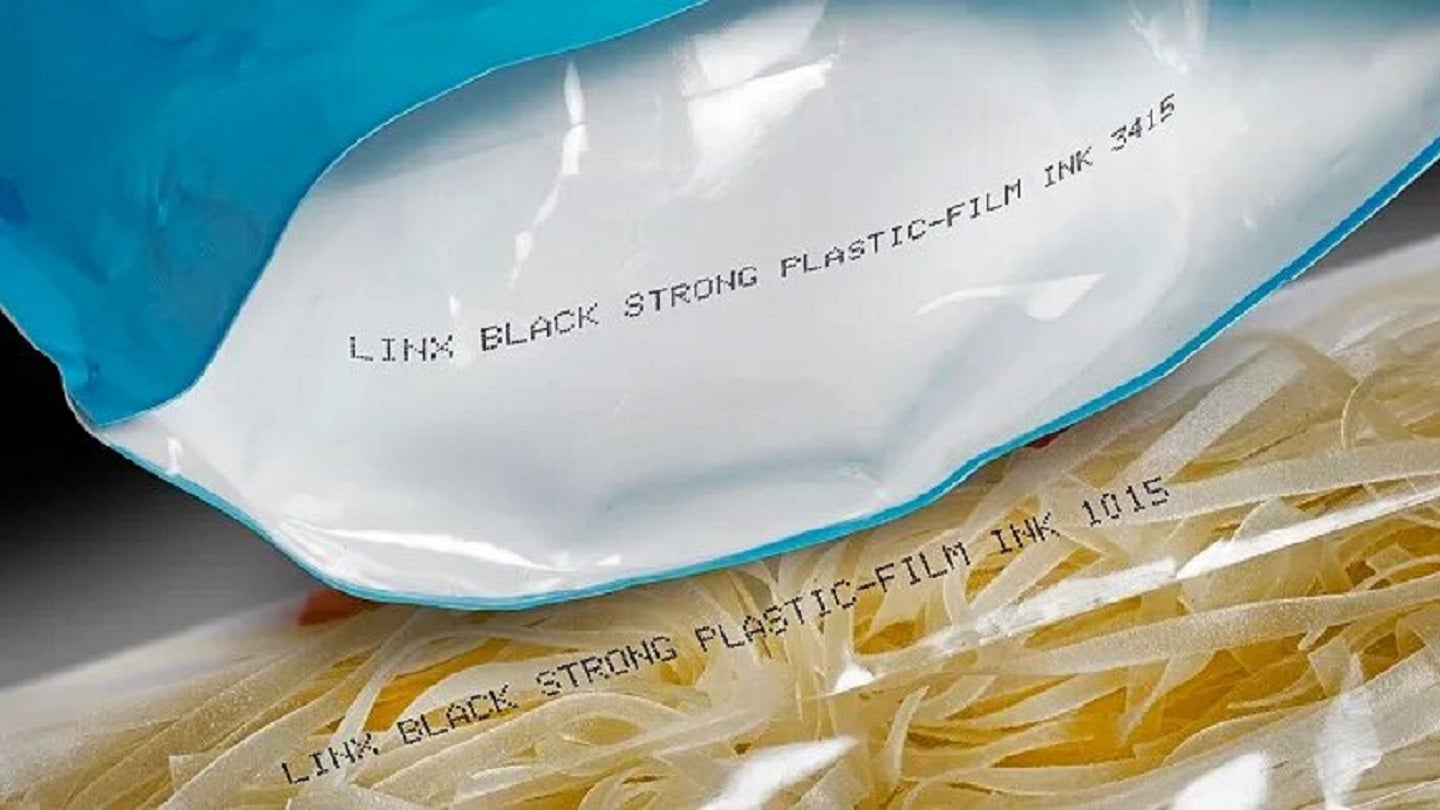 Linx introduces new inks for better coding on plastic film packaging