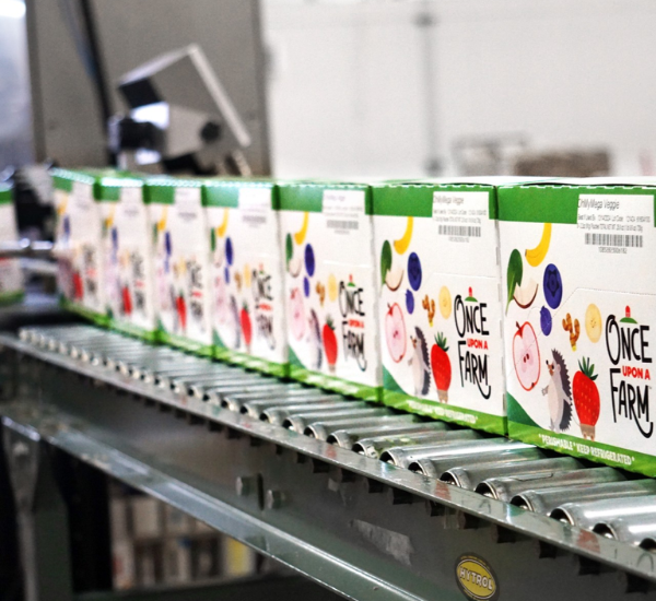 Once Upon a Farm Sees Growth with SOMIC's 424 W3 Wraparound Case Packing System