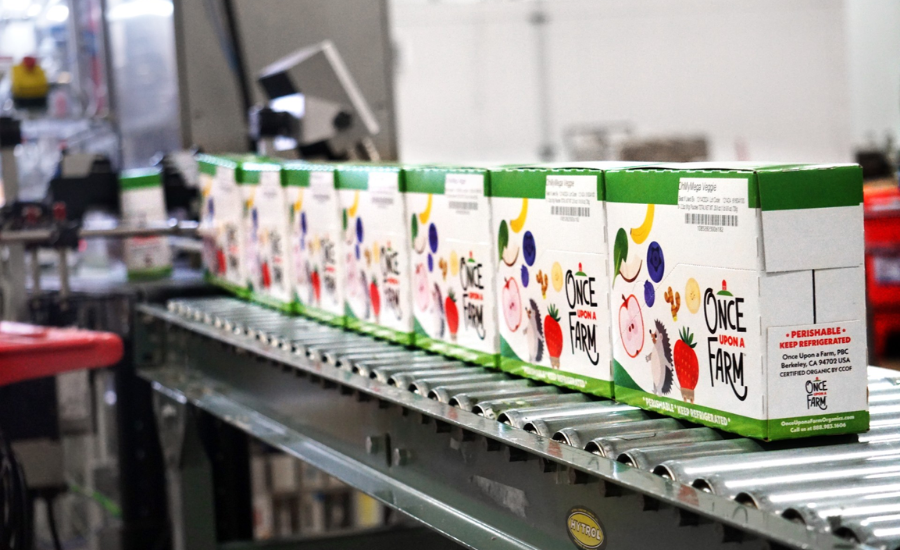 Once Upon a Farm Sees Growth with SOMIC's 424 W3 Wraparound Case Packing System