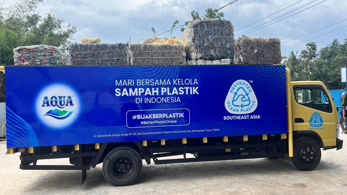 Danone and Prevented Ocean Plastic open plastic recycling centre in Borneo