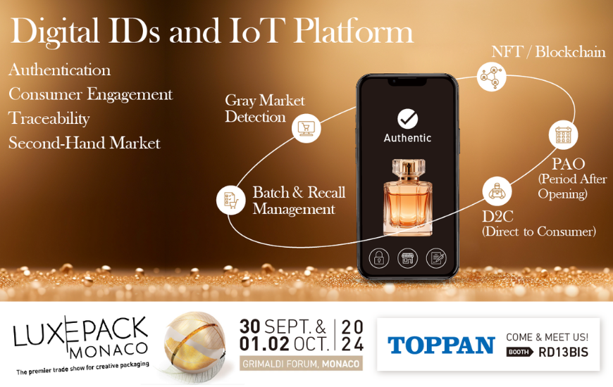 TOPPAN Digital to Showcase NFC Packaging at LUXE PACK Monaco