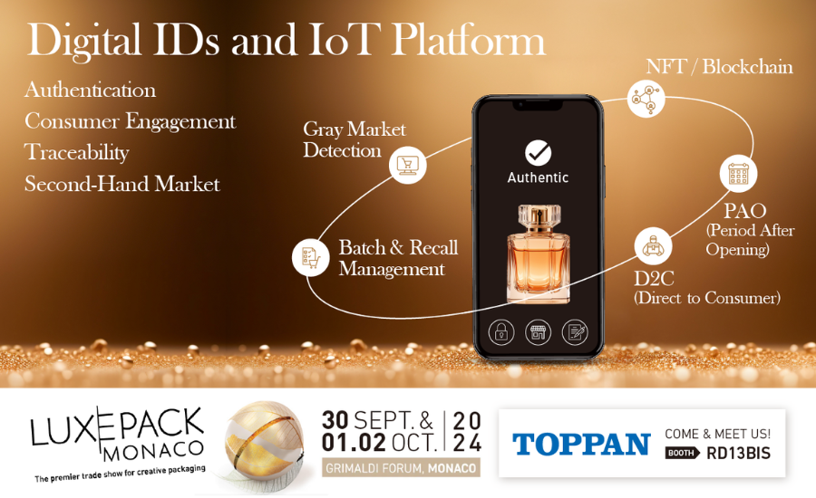 TOPPAN Digital to Showcase NFC Packaging at LUXE PACK Monaco