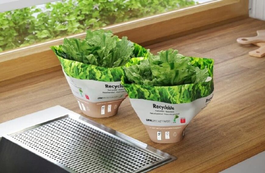 UPM and Unipaco develop heat-sealable wrapper for salad and herb pots