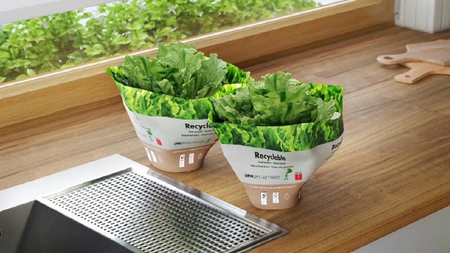 UPM and Unipaco develop heat-sealable wrapper for salad and herb pots
