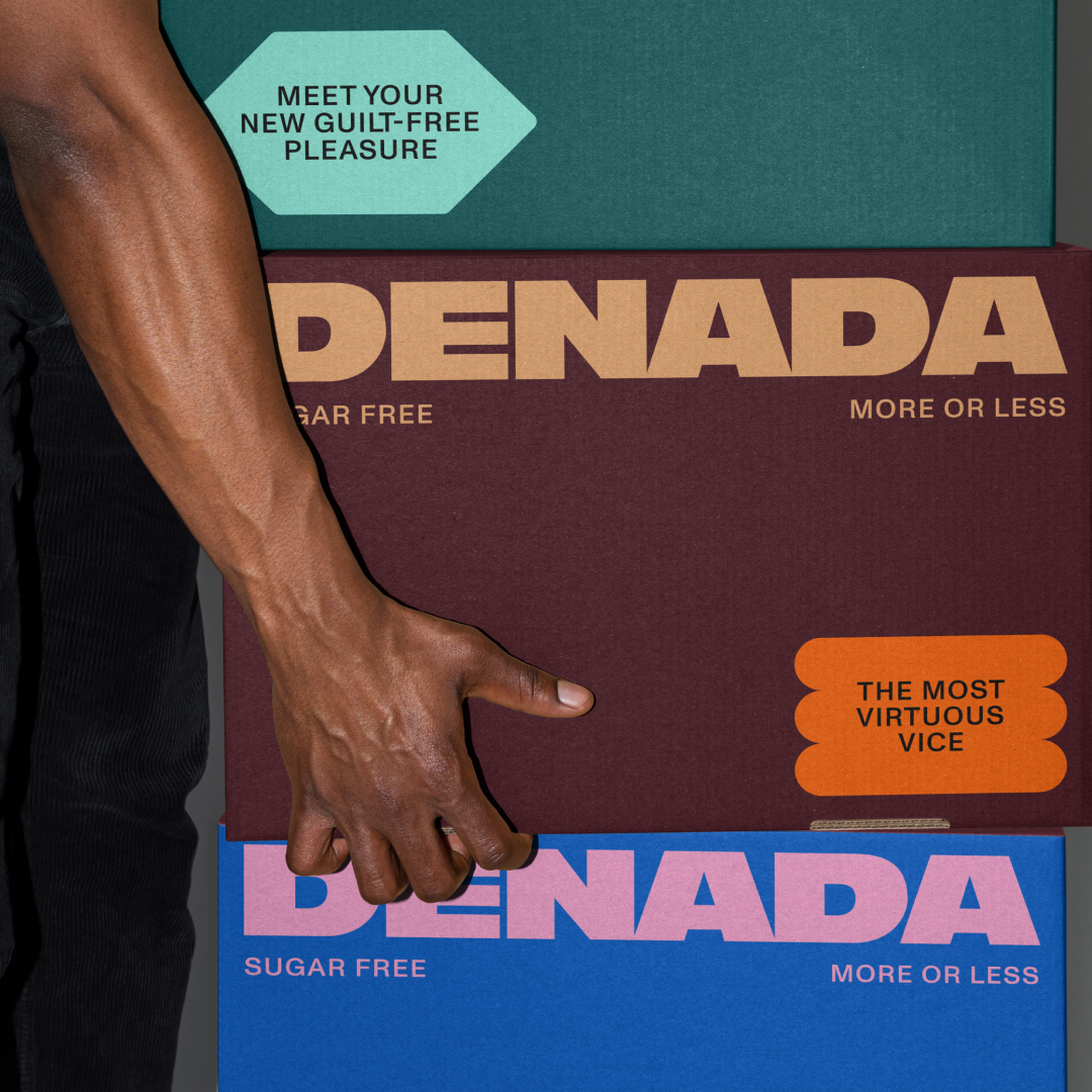 Love + Money Does an All-Caps Refresh For Denada As Brand Changes Ice Cream Recipe