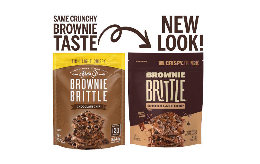 Brownie Brittle shakes up its packaging with vibrant new look