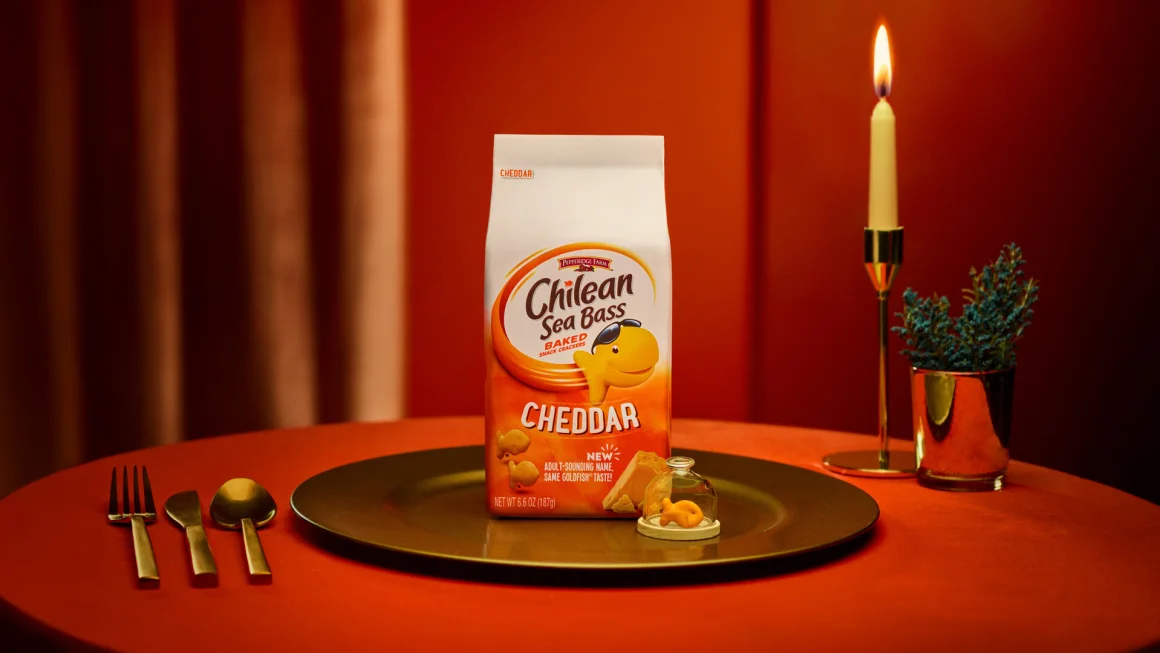 Goldfish ‘Rebrands’ As ‘Chilean Sea Bass Crackers’ For More Adult Appeal