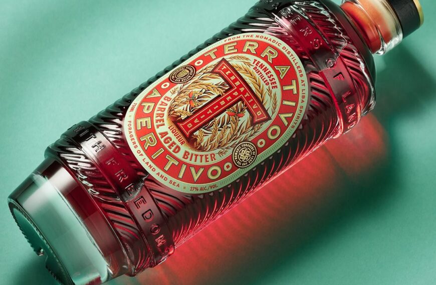Terrativo Aperitivo Gets a Luxurious Embossed Bottle From Chad Michael Studio
