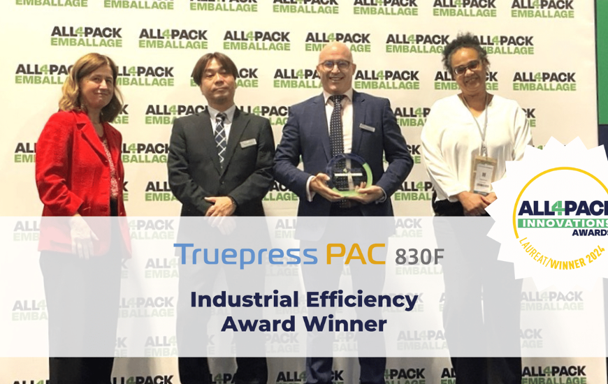 SCREEN Europe's Truepress PAC 830F Wins Industrial Efficiency Award
