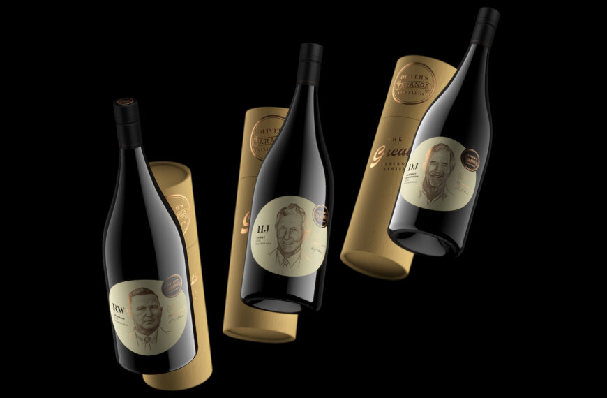 Oliver’s Taranga Bottles Feature Plenty of Gold Accents and Direct-to-Bottle Screenprinting