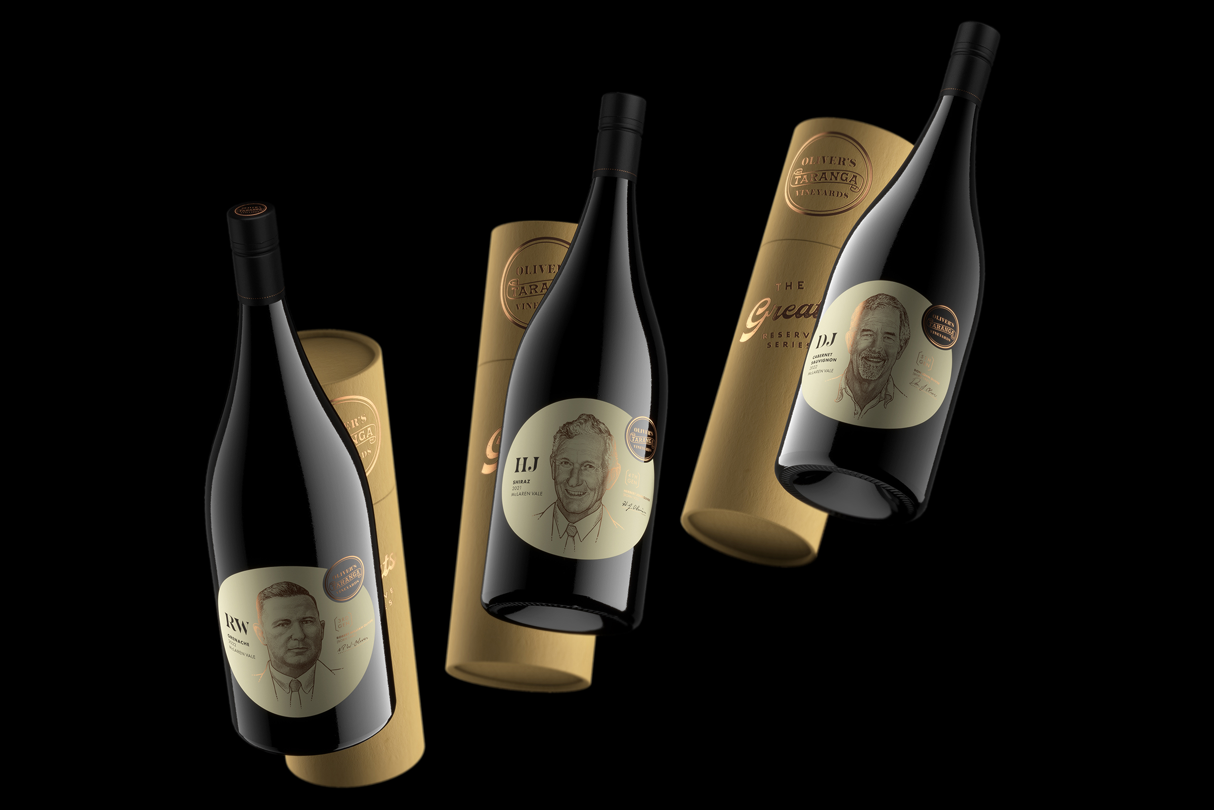 Oliver’s Taranga Bottles Feature Plenty of Gold Accents and Direct-to-Bottle Screenprinting