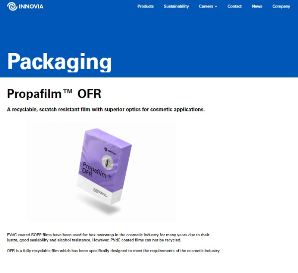 Innovia Films Launches Revamped Website