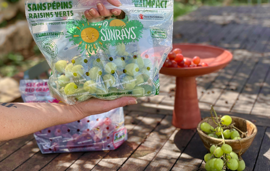Sunrays Uses TIPA Compostable Packaging for Produce