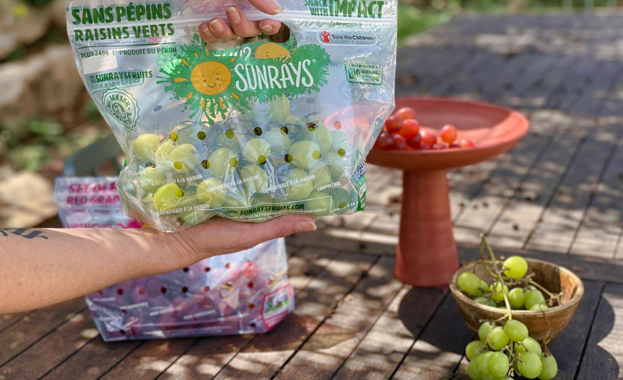 Sunrays Uses TIPA Compostable Packaging for Produce