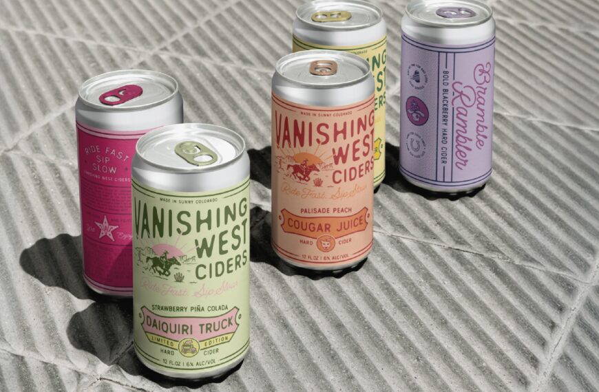 Vicarel Studios Captures the Western Spirit In Vanishing West Cider’s Brand Identity