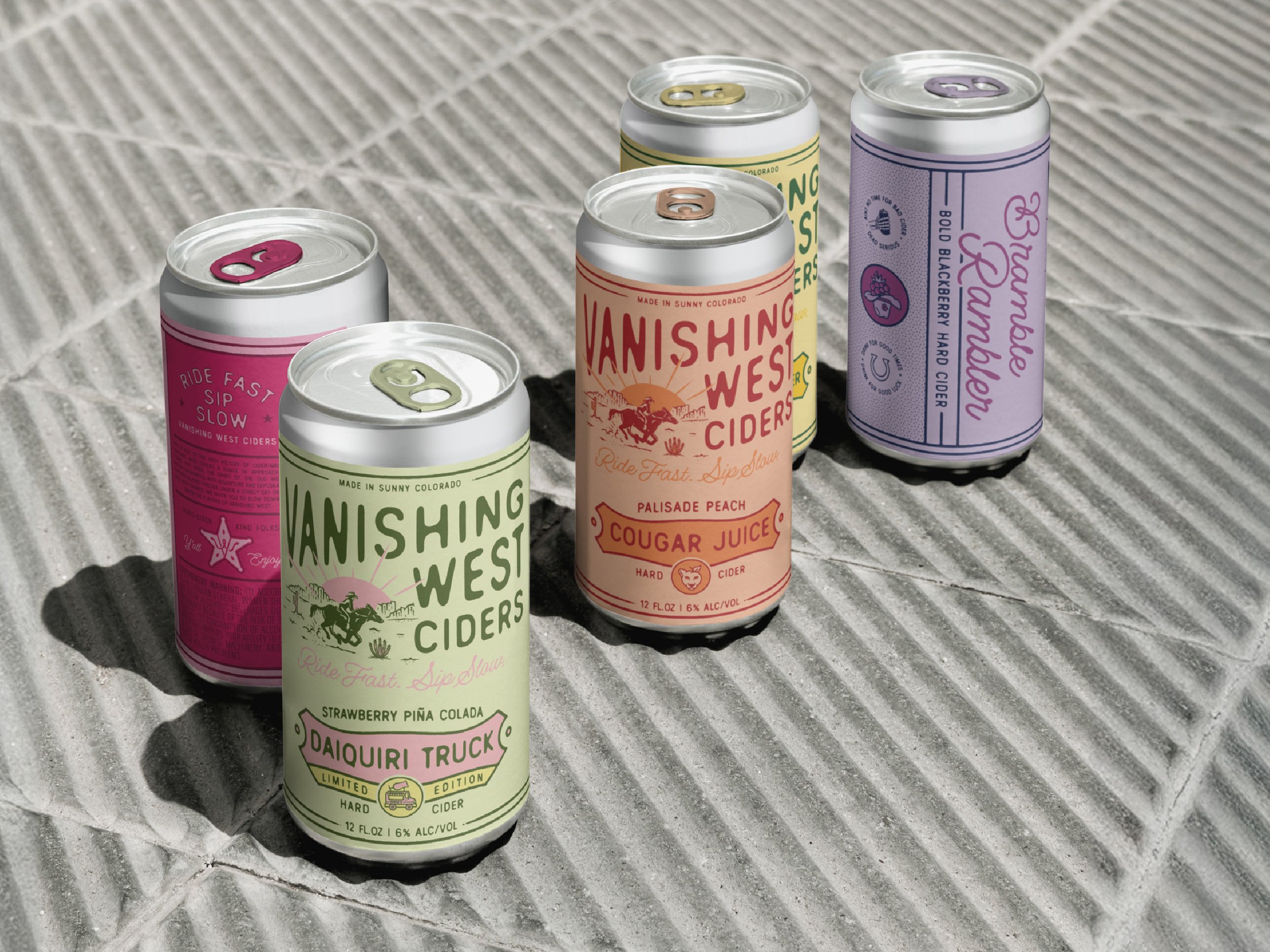 Vicarel Studios Captures the Western Spirit In Vanishing West Cider’s Brand Identity