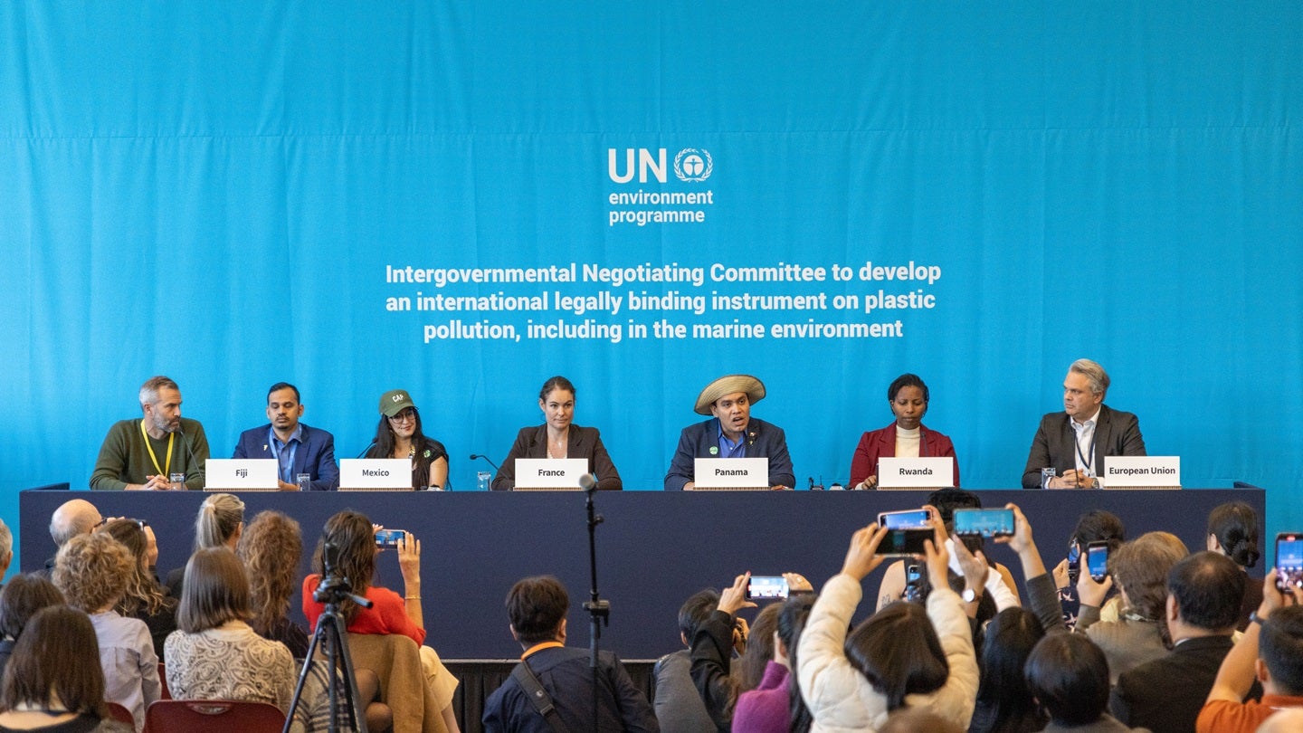 Countries fail to reach agreement on UN treaty to kerb plastic pollution