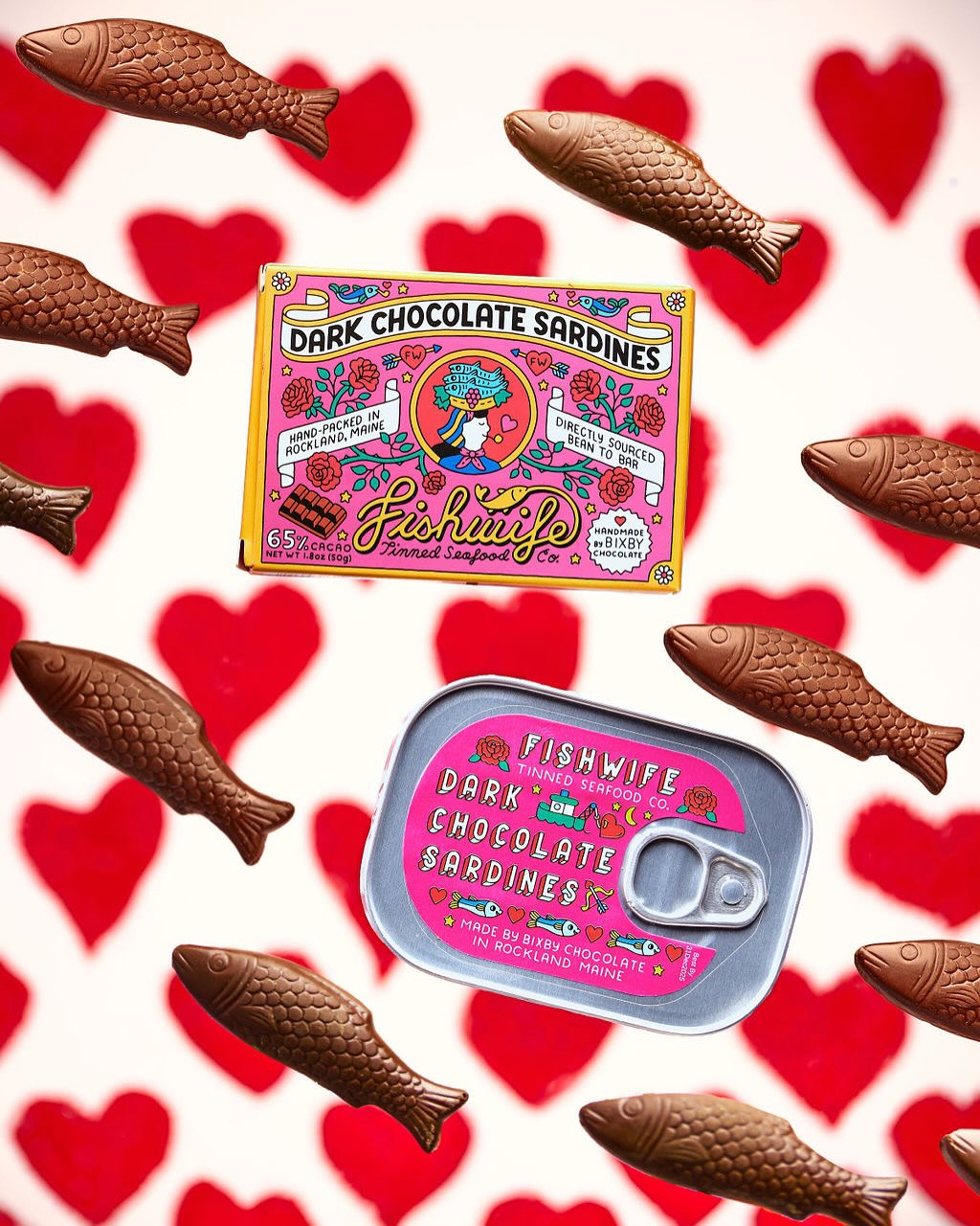 Who Doesn’t Want Dark Chocolate Sardines For Valentine’s Day?