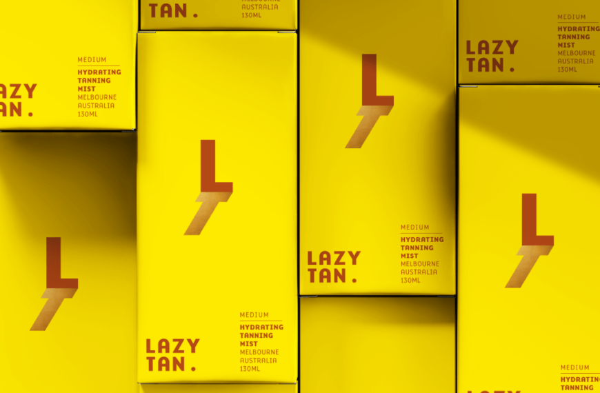Derek&Eric’s Brand Identity For  Lazy Tan Is Made In the Shade-Ready