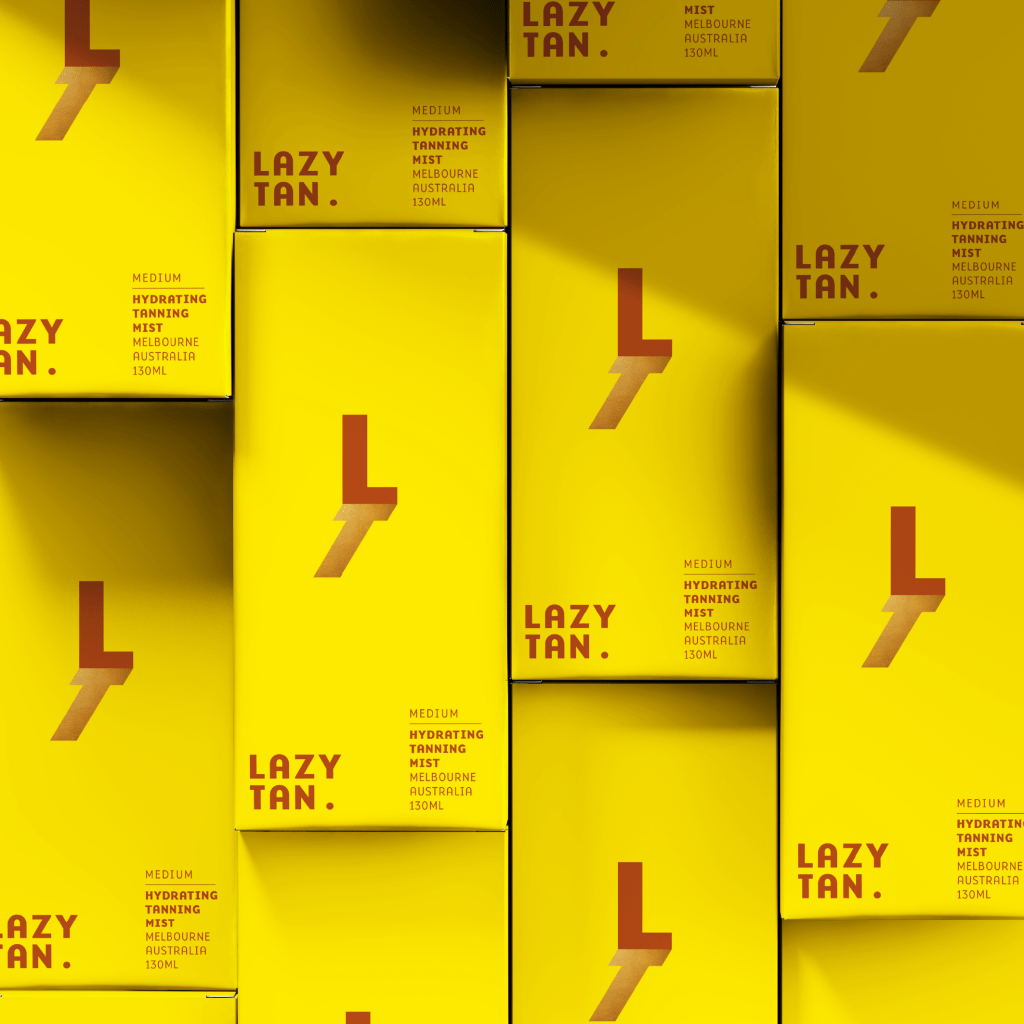Derek&Eric’s Brand Identity For  Lazy Tan Is Made In the Shade-Ready
