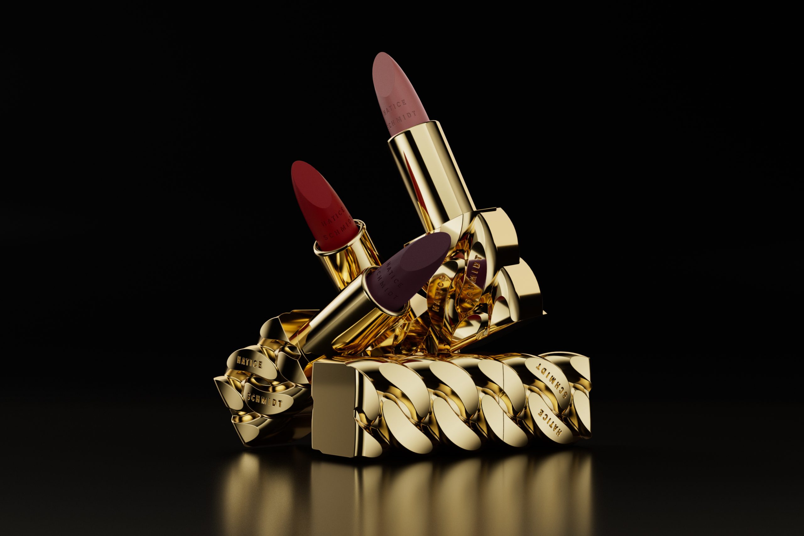 Hatice Schmidt’s Lipstick Packaging  Fuses Grit And Elegant Sophistication