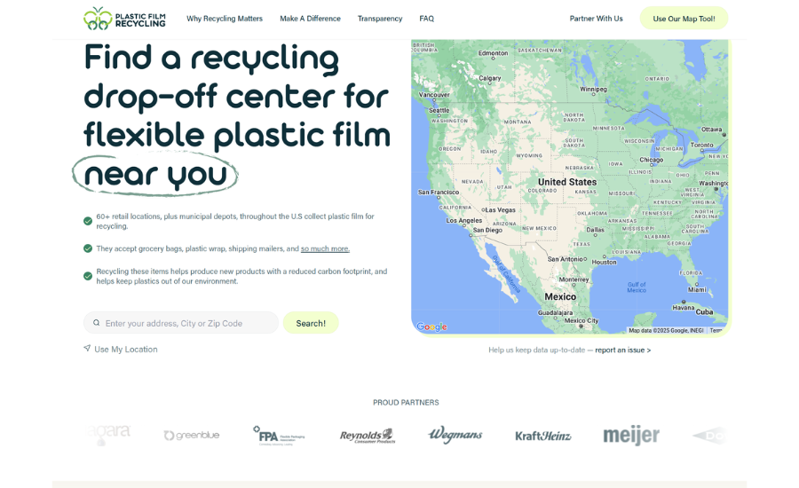 FPA Announces Support for FFRA's Plastic Film Recycling Directory