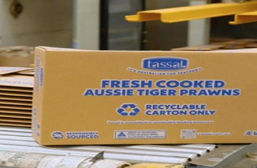 Visy and Tassal to introduce sustainable cardboard boxes for prawns