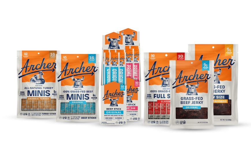 Archer Unveils New Brand Identity for Meat Snack Products