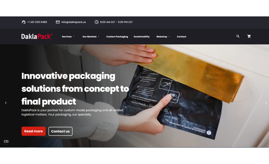 DaklaPack Launches New Website to Showcase Sustainable Packaging Solutions
