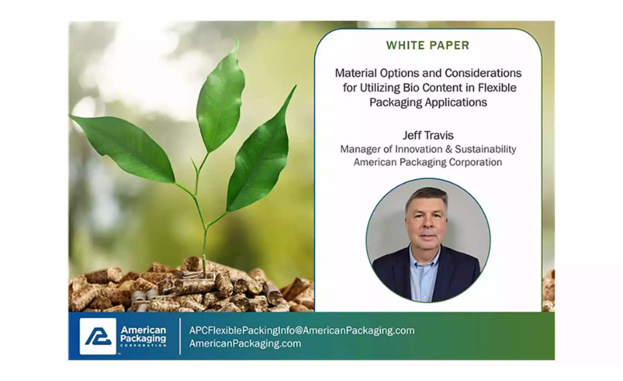 American Packaging Corporation Issues White Paper on Utilizing Bio Content