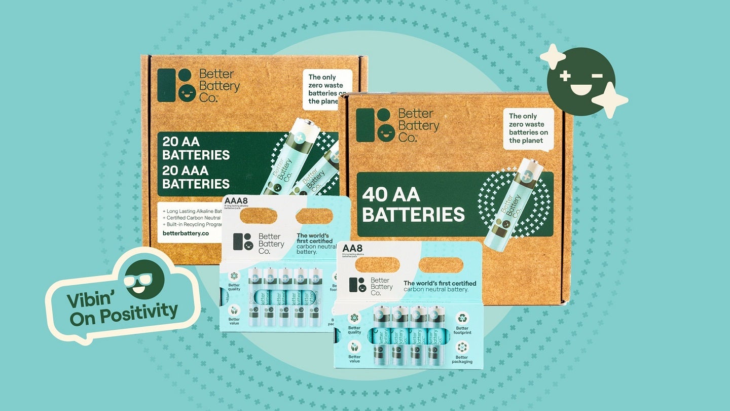 Better Battery Co. introduces plastic-free battery packaging
