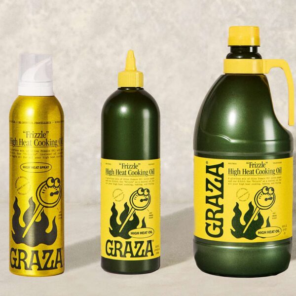 Graza Announces ‘Frizzle’ Frying Oil and New Non-Squeeze Bottle Packaging