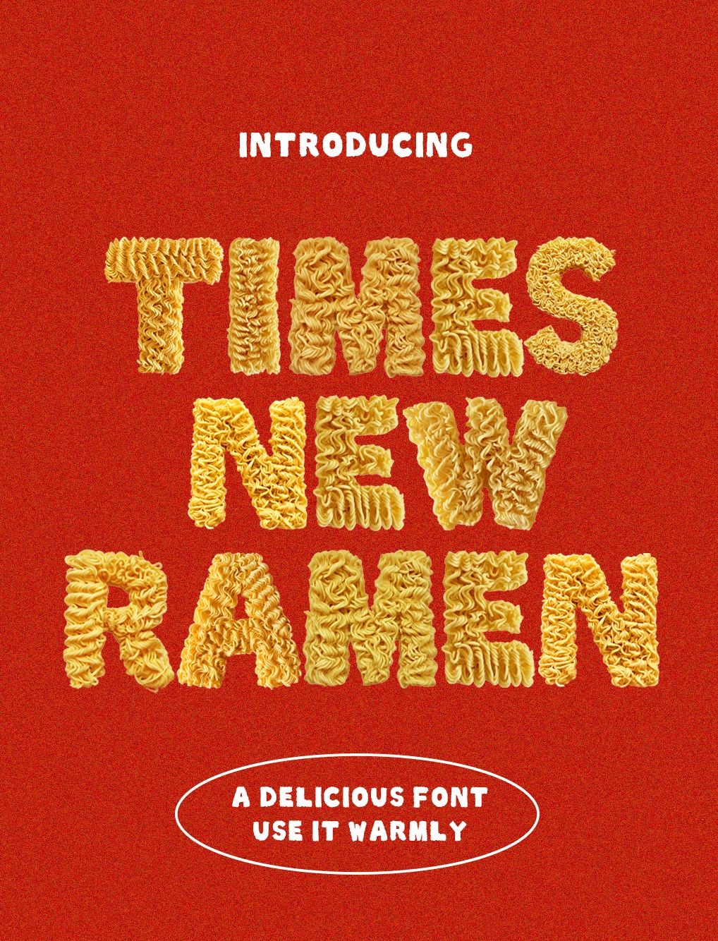 ‘Times New Ramen’ Is a Free Font You Can Noodle Around With