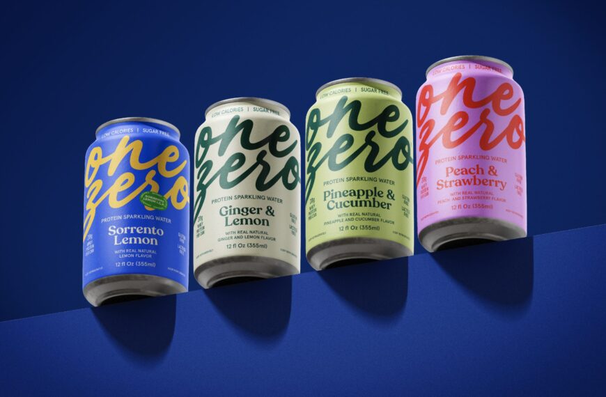 Onezero’s Bold Packaging Offers a Splash of Energy
